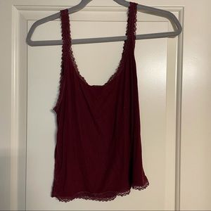 American Eagle Maroon Tank Top